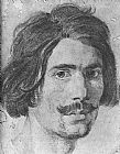 Gian Lorenzo Bernini Famous Paintings - Portrait of a Man with a Moustache (Supposed Self-Portrait)